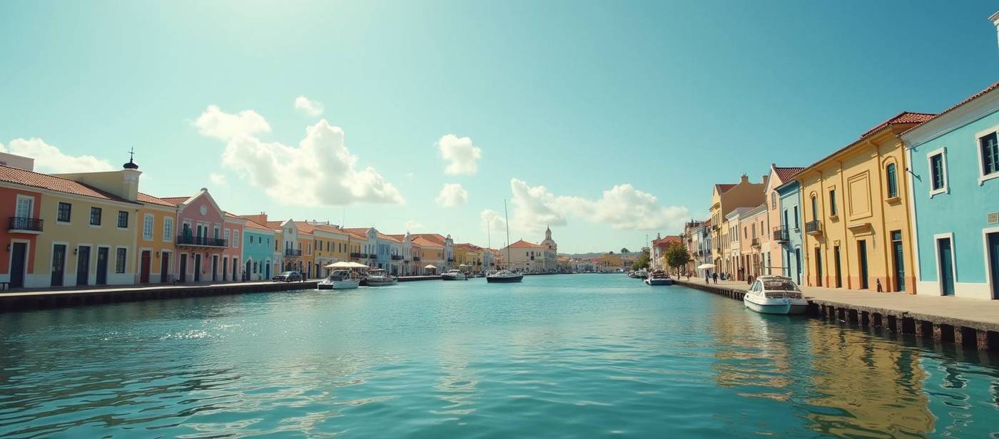 Willemstadin värikäs rantajulkisivu Curacaolla